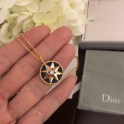 2021 Womens Best Selling Dior Rose Des Vents Lapis Lazuli 8-point Star Pendant Yellow Gold Long Necklace