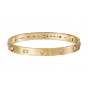 New Arrival Cartier Love Bracelet Yellow Gold 10 Diamonds B6036217