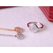 Amulette de Cartier Diamond Ring in Yellow Gold, White Gold and Pink Gold