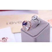 Amulette de Cartier Lapis Lazuli Ring With Diamond in Yellow Gold, White Gold and Pink Gold