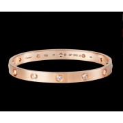 New Arrival Cartier Love Bracelet Pink Gold 10 Diamonds B6038217
