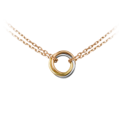 Sweet Trinity Necklace 3-Gold, Pink Gold B7218200