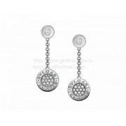 Earrings White Gold with Pave Diamonds