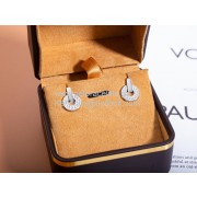 Earrings White Gold With Pave Diamonds Copy