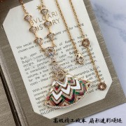 Divas Dream Multicolour Necklace Rose Gold AAA Replica