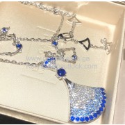 Divas Dream Necklace Blue Sapphires and White Gold Copy