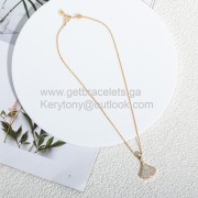 Divas Dream Necklace with Pave Diamonds Rose Gold Perfect Replica