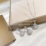 Divas Dream Openwork Elements Earrings With Diamonds White Gold Copy