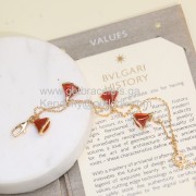 Divas Dream Rose Gold Bracelet with Carnelian For Sale