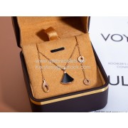 Divas Dream Small Necklace with Onyx and 1 Diamodns Rose Gold Copy