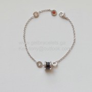 Save the Children Bracelet in Sterling Silver and Black Ceramic Copy