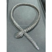 Serpenti Large Diamond Necklace White Gold with Diamonds