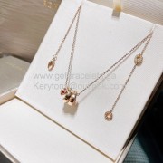 Serpenti Necklace with Rubies Rose Gold Top Replica