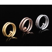 Cartier Juste Un Clou White Gold Double Nail Ring