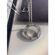 Cartier Love Necklace White Gold With Pave Diamonds