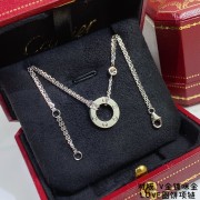 Cartier Love Necklace with 2 diamonds B7224509 Rose Gold/Yellow Gold/White Gold