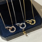 Cartier Love Necklace With Pave Diamonds White Gold/Rose Gold/Yellow Gold