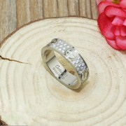 Original Copy Cartier Love Ring 18K White Gold With Paved Diamonds