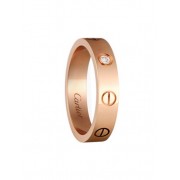 Replica Cartier Love Wedding Bank 18K Pink Gold Love Ring With 1 Diamonds B4050700