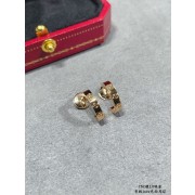 Cartier SM Love Earrings White Gold/Rose Gold/Yellow Gold