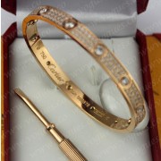 Cartier Love Bracelet Diamond-Paved Pink Gold Diamonds N6036917
