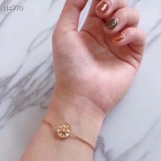 Celebrity Same Christian Dior Rose Des Vents White MOP Eight-pointed Star Reversible Pendant Yellow Gold Plated Link Bracelet For Ladies