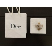 Christian Dior JAdior Star Charming Bee Retro Brass Logo Motif Diamonds Brooch For Womens Replica V0301ADRCY_D908