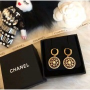 Christian Dior Vintage Openwork Brass Flower Design Pendant Ladies Premium replica Diamonds Compass Hoop Earrings