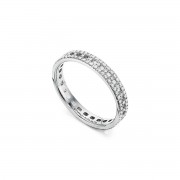 Nice Price Tiffany Female Tiffany T Paved Diamonds 5.5MM True Wide Ring White Gold/ Yellow Gold