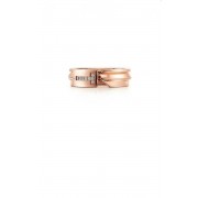 New Tiffany Keys Rose Gold Morden Keys Free Size Asymmetric Ringent T-shaped Diamonds Ring For Womens