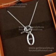 Price Online Replica Hermes Chaine DAncre Chain Pendant Necklace in Sterling Silver