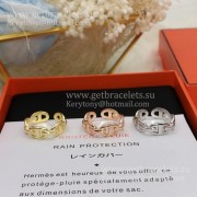 Hermes Chaine DAncre Enchainee Ring in White Gold/Pink Gold/Yellow Gold For Sale Online