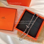 Women Singapore Hermes Chaine DAncre Necklace Medium White Gold