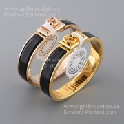 Hermes Clic Anneau Narrow Bracelet in Plain Enamel with Plated Hardware Yellow Gold/Rose Gold/White Gold Best Gift Girls