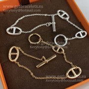 Hermes Farandole Bracelet Small Model Rose Gold/White Gold Engagement Lady Jewelry