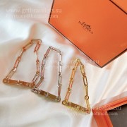 Hermes Kelly Chaine Bracelet with 6 Diamonds Silver/Yellow Gold/Rose Gold Jewelry Online Shop