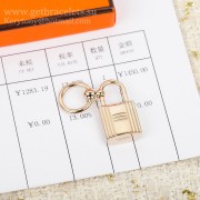 New Style Hermes Lock Scarf Ring/Buckle in Rose Gold