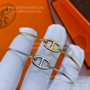 Hermes Women Ronde Bracelet Silver/Rose Gold/Yellow Gold Timeless Style