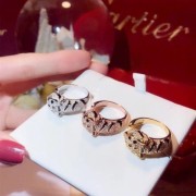 High End Panthere de Cartier Ring White Gold/Yellow Gold/Rose Emeralds and Onyx With Diamonds For Womens