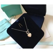 New Style Tiffany Return To Turquoise Love Heart Toggle Pendant Blue Enamel Silver Women Necklace Premium replica