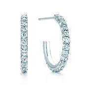 Hot Tiffany Metro Crystals Hoop Earrings Girl Fine Jewelry USA Online Shopping GRP02414
