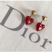 Hot Selling Dior Dioramour Red Heart Pendant Ladies Brass Drop Earrings 2018 Price E0934DMRLQ_D911