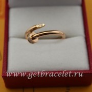 Imitation Cartier Juste Un Clou Ring Pink Gold Diamonds B4094800