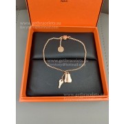 Hermes Kelly Clochette Bracelet Rose Gold 17cm Fashion Jewellery