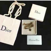 Latest Style Christian Dior Black Heart-shaped Pendant Brass Bee Charming Females Diamonds Choker