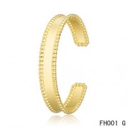 Premium replica Imitation Van Cleef And Arpels Open Bracelet In Yellow Gold