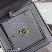 Messika Lucky Move Malachite Bracelet With Diamonds Yellow Gold