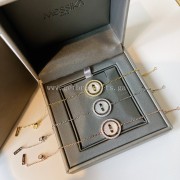 Messika Move Pave White Mother-of-Pearl Bracelet Yellow Gold/White Gold/Rose Gold