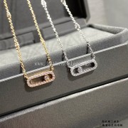 Messika Move Uno Pave For Her Diamond Necklace White Gold/Rose Gold