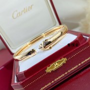 Retro Style Panthere de Cartier Bracelet Onyx and Tsavorite Garnets Yellow Gold/Rose Gold/White Gold B6067217